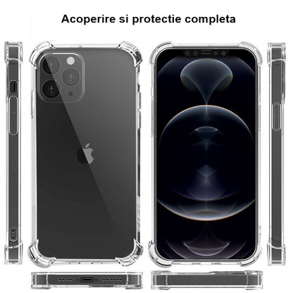 Husa de Protectie, Flippy, Compatibila cu Apple iPhone 16 Pro, TPU Antisoc, Protectie Colturi, 1.5 mm Transparent-3