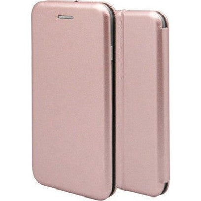 Husa de protectie Flippy compatibila cu Apple iPhone 7/8/SE 2020 Magnet Book Case Roz-Auriu-3