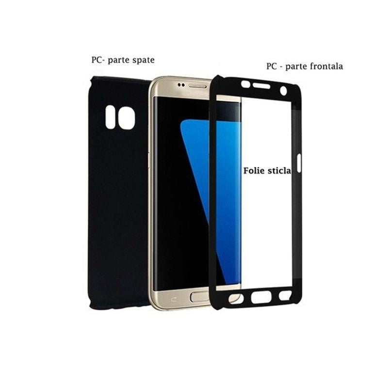 Husa de protectie Flippy compatibila cu Huawei Mate 10 Lite Full Cover 360 Negru + Folie de protectie-2