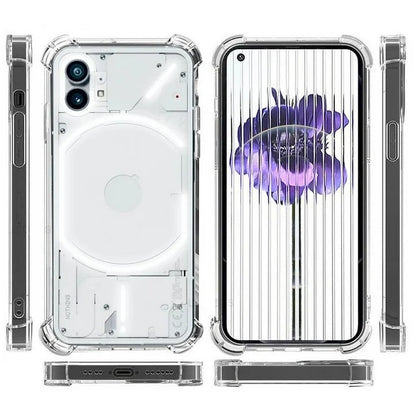 Husa de Protectie, Flippy, Compatibila cu Nothing Phone 2A, TPU Antisoc, Protectie Colturi, 1.5 mm Transparent-1