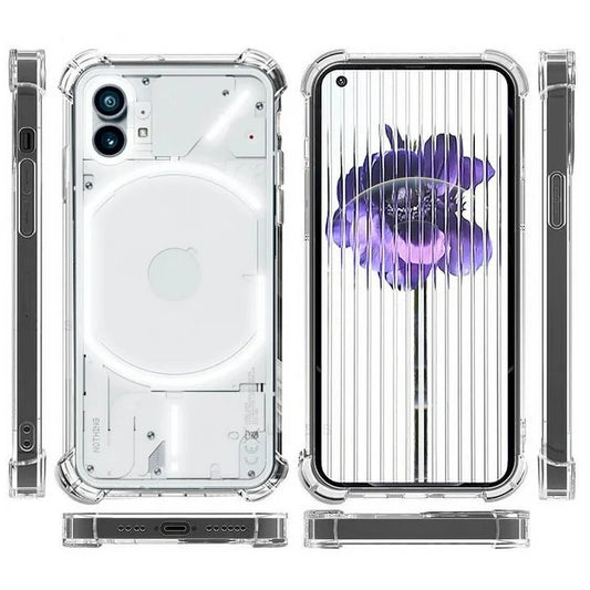 Husa de Protectie, Flippy, Compatibila cu Nothing Phone 2A, TPU Antisoc, Protectie Colturi, 1.5 mm Transparent-1