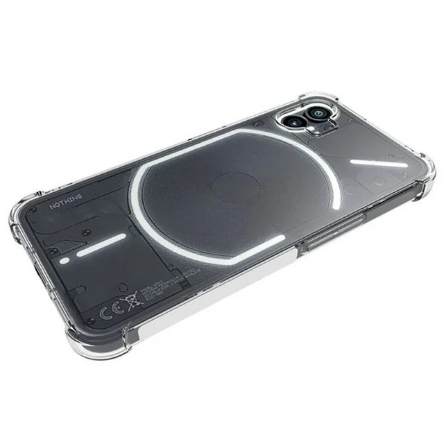 Husa de Protectie, Flippy, Compatibila cu Nothing Phone 2A, TPU Antisoc, Protectie Colturi, 1.5 mm Transparent-2