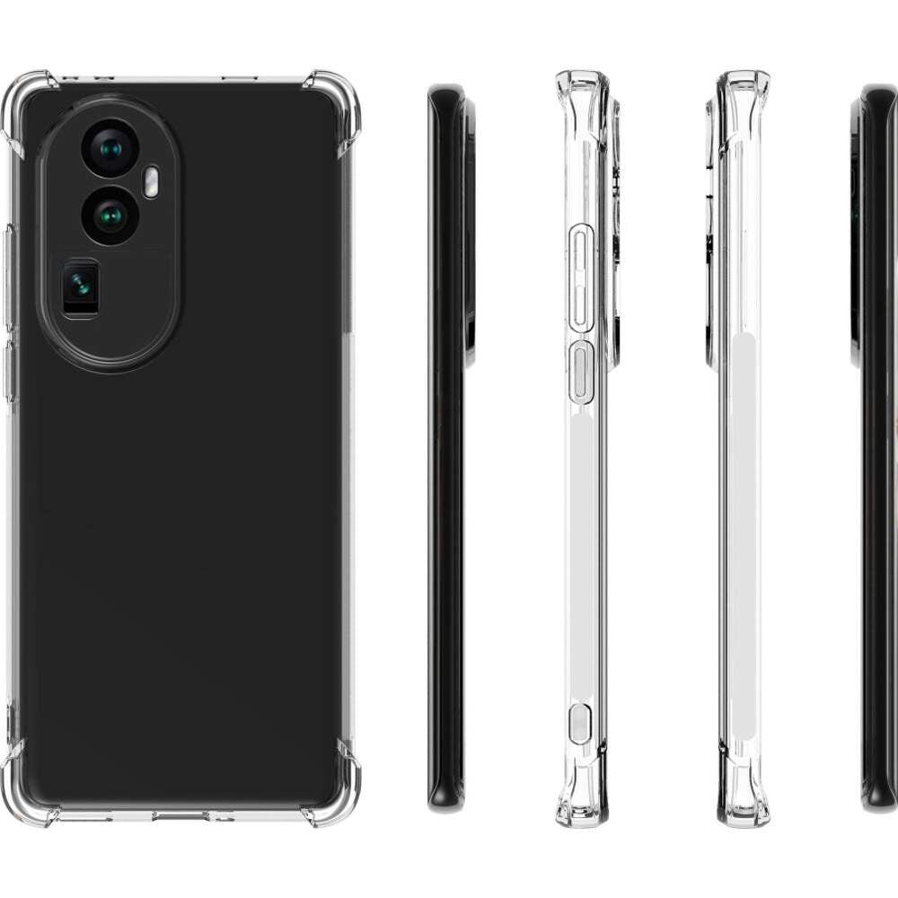 Husa de Protectie, Flippy, Compatibila cu Oppo Reno 10 Pro, TPU Antisoc, Protectie Colturi, 1.5 mm Transparent-8