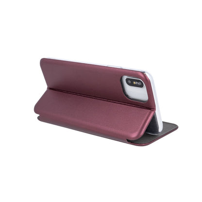 Husa de protectie Flippy compatibila cu Samsung Galaxy A02S Magnet Book Case Bordo-3