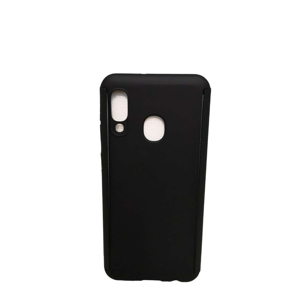Husa de protectie Flippy compatibila cu Samsung Galaxy A20e Full Cover 360 Negru + Folie de protectie-2