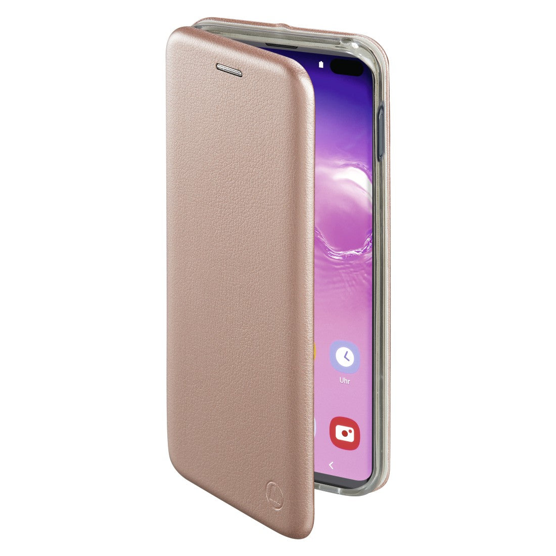 Husa de protectie Flippy compatibila cu Samsung Galaxy A32 4G Magnet Book Case Roz-Auriu-12