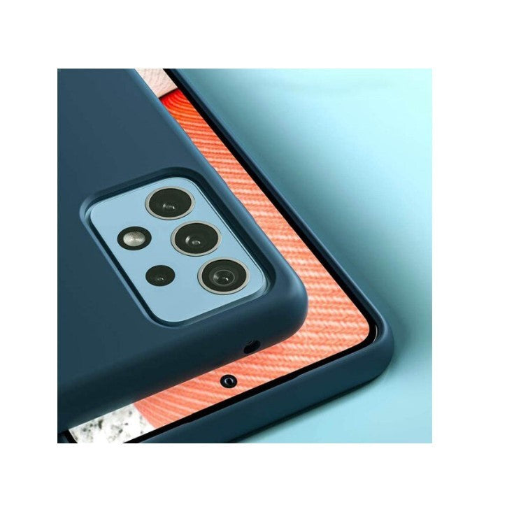 Husa de protectie Flippy compatibila cu Samsung Galaxy A52 Matte Tpu Albastru inchis-2