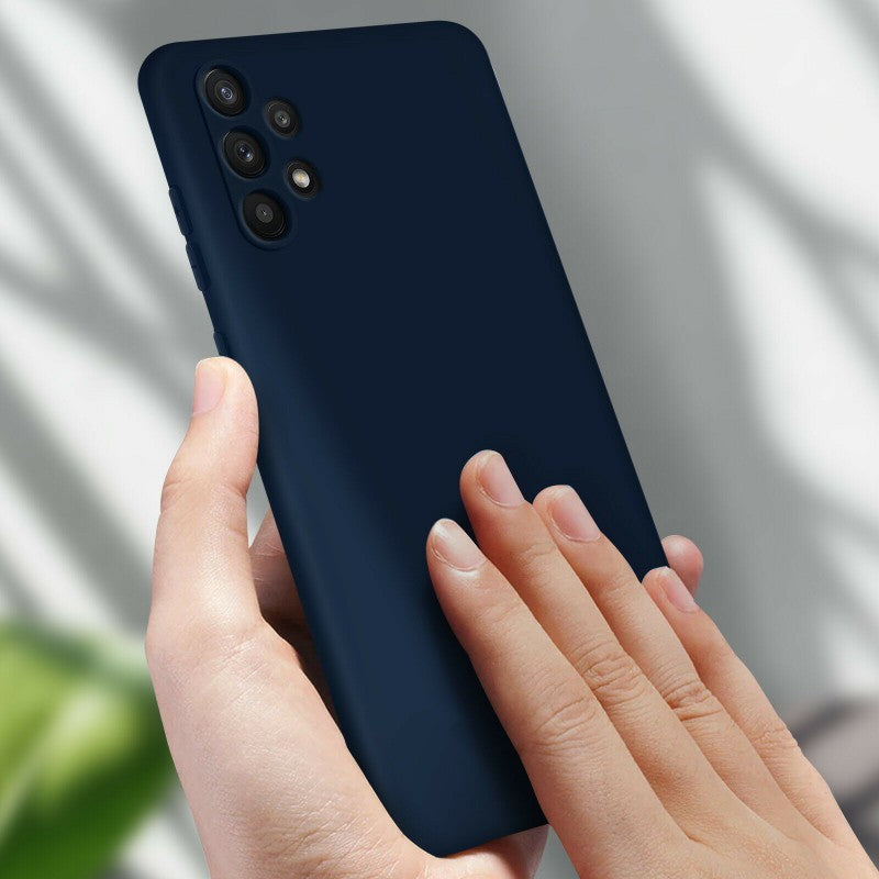 Husa de protectie Flippy compatibila cu Samsung Galaxy S21 Ultra Matte Tpu Albastru inchis-2