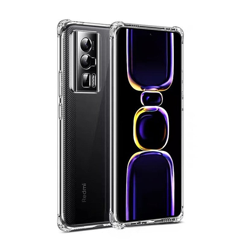 Husa de Protectie, Flippy, Compatibila cu Xiaomi Redmi Note 13 Pro, TPU Antisoc, Protectie Colturi, 1.5 mm Transparent-0