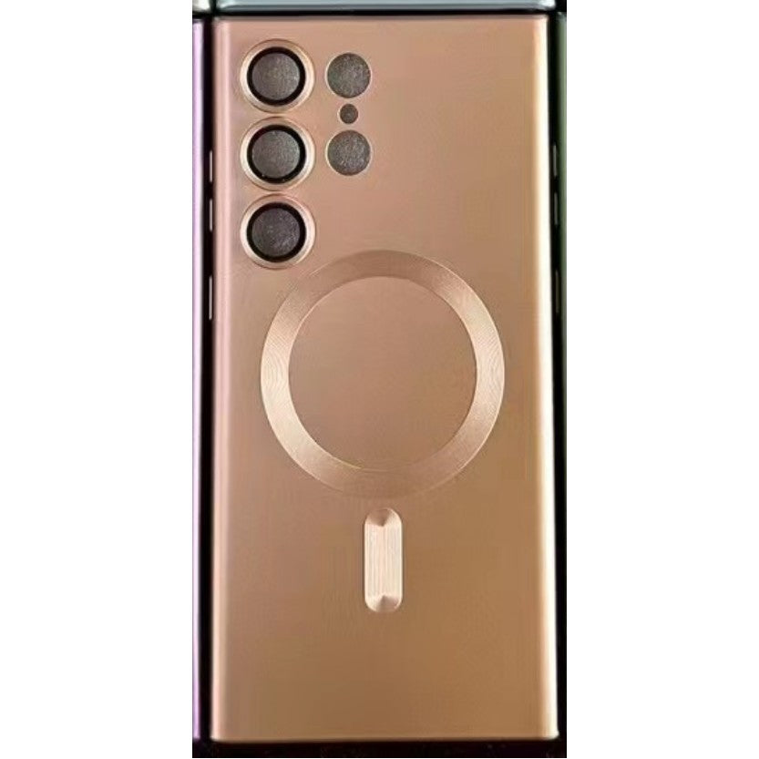 Husa de protectie Flippy, cu incarcare Wireless, Tehnologie Magsafe, pentru  Samsung Galaxy S23 Ultra , Rose Gold-2