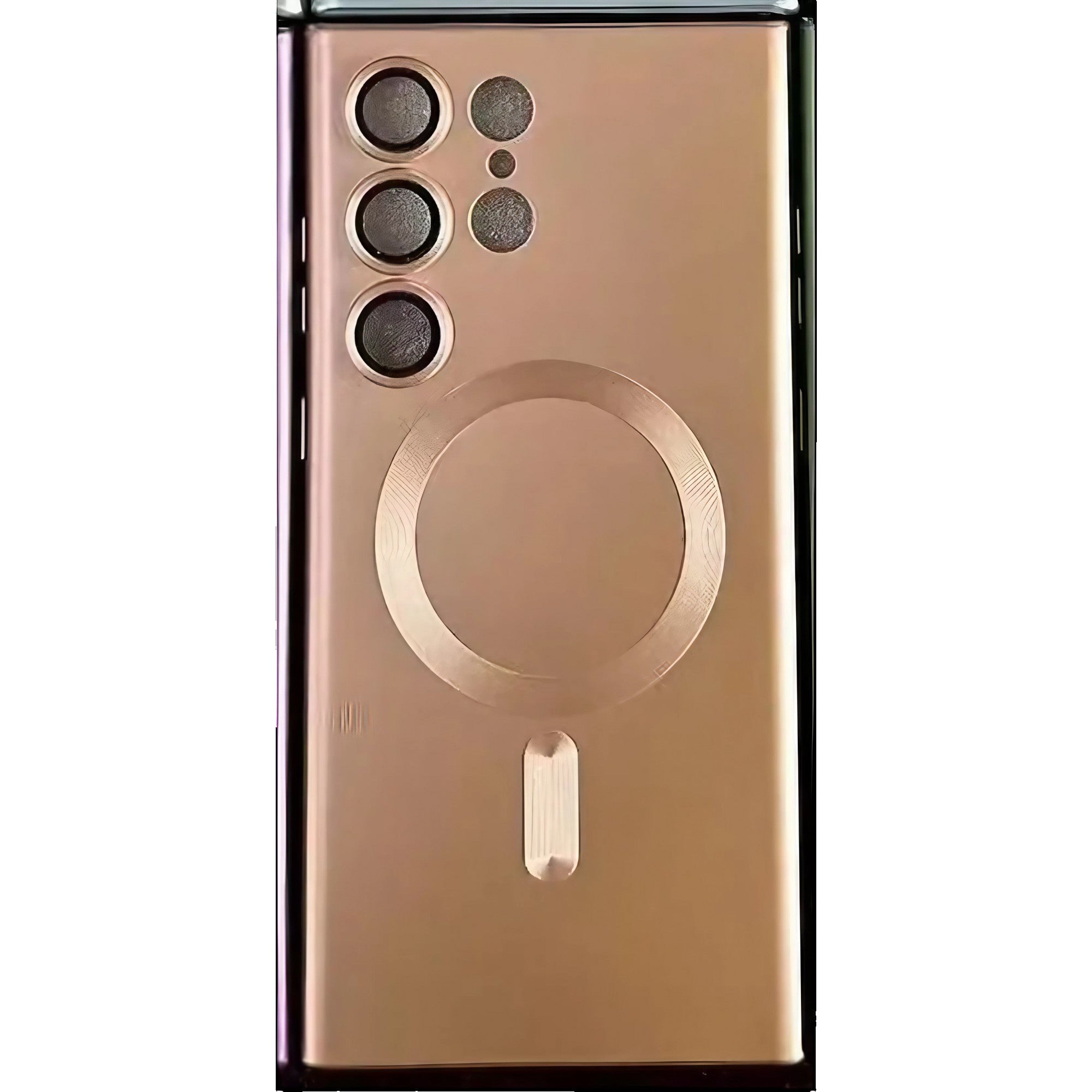 Husa de protectie Flippy, cu incarcare Wireless, Tehnologie Magsafe, pentru  Samsung Galaxy S23 Ultra , Rose Gold-0