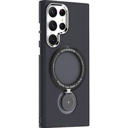 Husa de protectie Flippy, cu incarcare Wireless, Tehnologie Magsafe, TPU, Inel magnetic rotativ cu functie de suport, pentru  Samsung Galaxy S23 , Negru-0