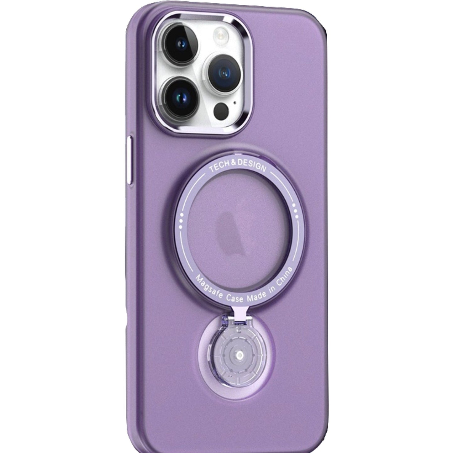 Husa de protectie Flippy, cu incarcare Wireless, Tehnologie Magsafe, TPU, Inel magnetic rotativ cu functie de suport, pentru  Samsung Galaxy S23 Ultra , Mov-0