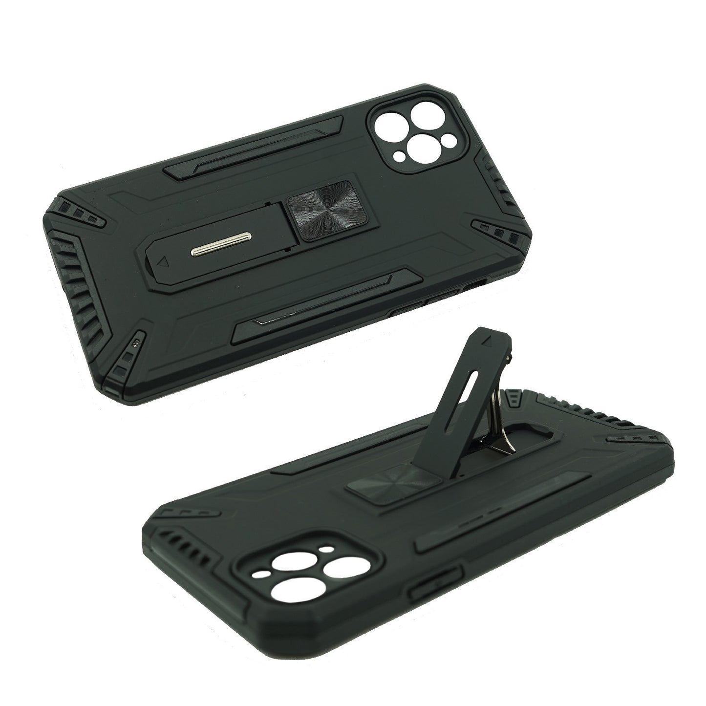 Husa de protectie Flippy pentru Apple iPhone 12 Mini Defender Model 4 cu suport, Negru-2