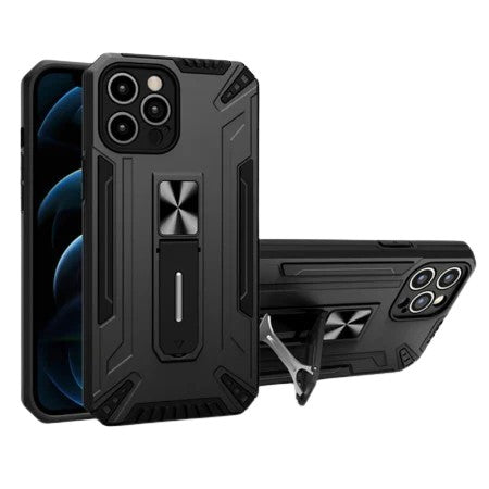 Husa de protectie Flippy pentru Apple iPhone 13 Defender Sergeant Brave cu suport,Negru-0