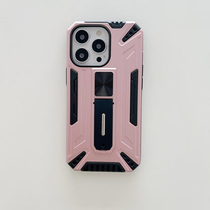 Husa de protectie Flippy pentru Apple iPhone 13 Defender Sergeant Brave cu suport,Roz Auriu-1