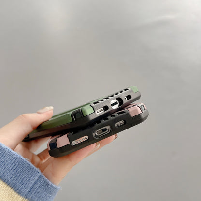 Husa de protectie Flippy pentru Apple iPhone 13 Defender Sergeant Brave cu suport,Verde-3