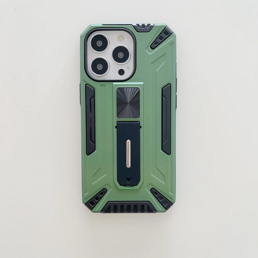 Husa de protectie Flippy pentru Apple iPhone 13 Mini Defender Sergeant Brave cu suport,Verde-1