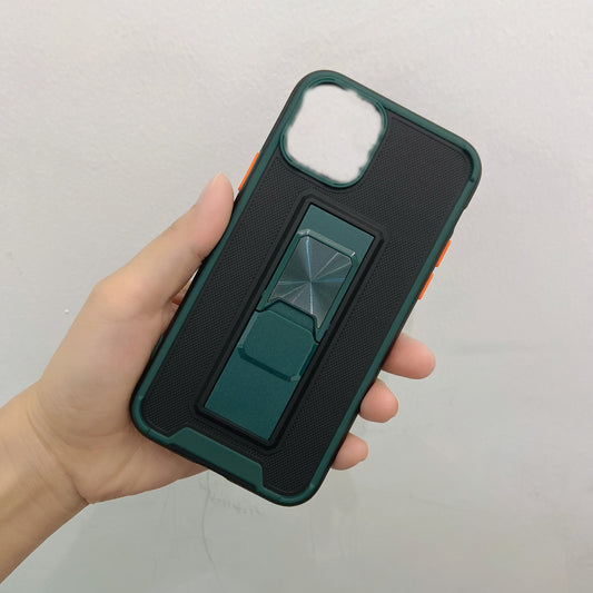 Husa de protectie Flippy pentru Apple iPhone 13 Mini Defender Sergeant Brave cu suport, Verde Inchis-1