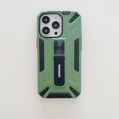 Husa de protectie Flippy pentru Apple iPhone 13 Pro, Defender Sergeant Brave cu suport, Verde-1