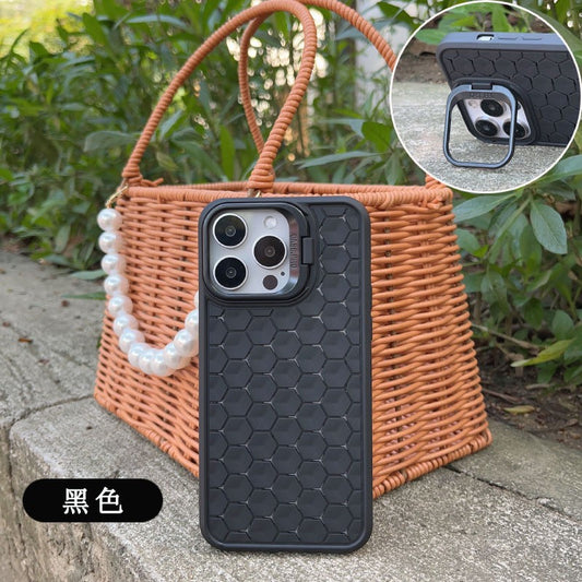Husa de Protectie, Flippy, pentru Apple iPhone 14 Plus, 3D Cube, cu Inel, din TPU, Negru-0