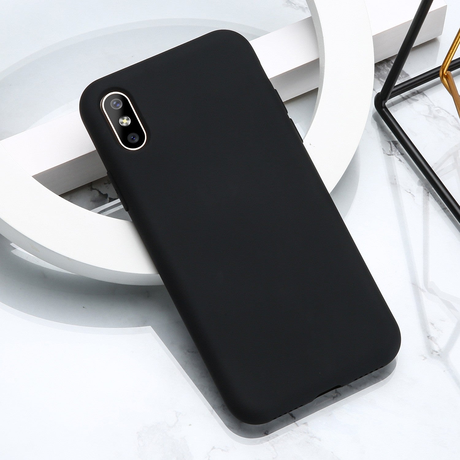 Husa de Protectie, Flippy, pentru Apple iPhone 16 Pro, Liquid Silicon, Negru-0