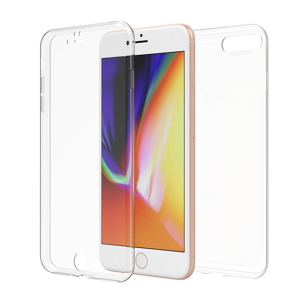 Husa de protectie Flippy® pentru Apple iPhone 7 Plus Full Tpu 360 V2 Transparent-5