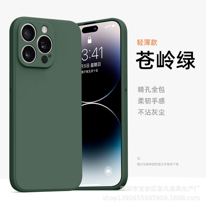 Husa de Protectie, Flippy, pentru Honor 70, Liquid Silicone, cu Microfibra pe Interior, Protectie Antisoc, Compatibil Incarcare Wireless, Verde-0