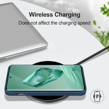 Husa de Protectie, Flippy, pentru OnePlus 12 5G, Liquid Silicone, cu Microfibra pe Interior, Protectie Antisoc, Compatibil Incarcare Wireless, Albastru-1