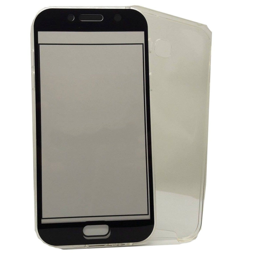 Husa de protectie Flippy® pentru Samsung A3 2017 Full Tpu 360 V2 Transparent cu margini negre-1