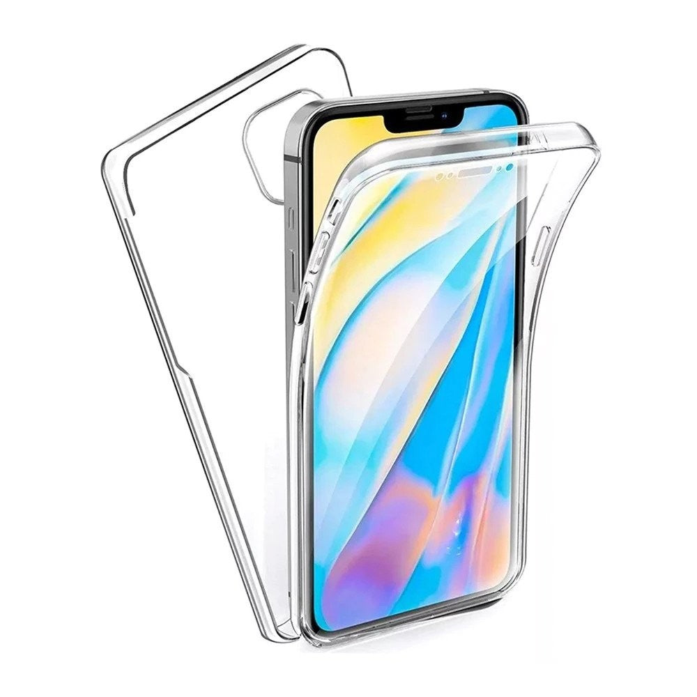 Husa de protectie Flippy® pentru Samsung A3 2017 Full Tpu 360 V2 Transparent cu margini negre-4