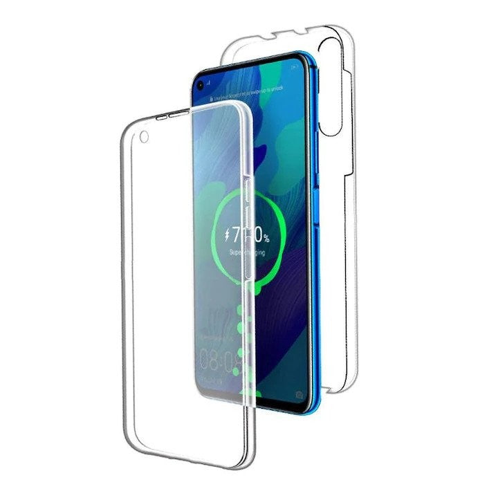 Husa de protectie Flippy® pentru Samsung A3 2017 Full Tpu 360 V2 Transparent cu margini negre-7