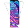 Husa de protectie Flippy® pentru Samsung A3 2017 Full Tpu 360 V2 Transparent cu margini negre-0