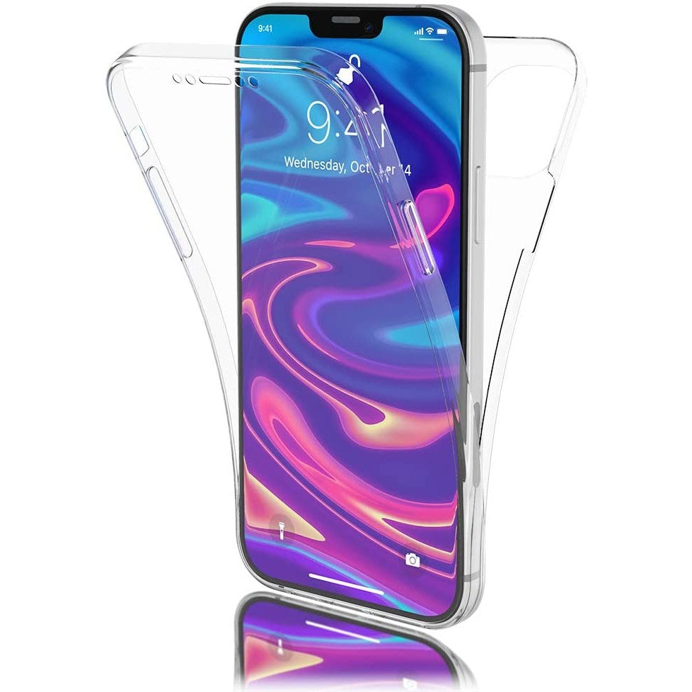Husa de protectie Flippy® pentru Samsung A3 2017 Full Tpu 360 V2 Transparent cu margini negre-0