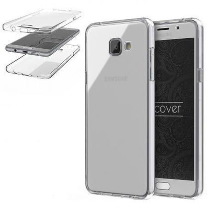 Husa de protectie Flippy® pentru Samsung A7 2016 Full Tpu 360 V2 Transparent-2