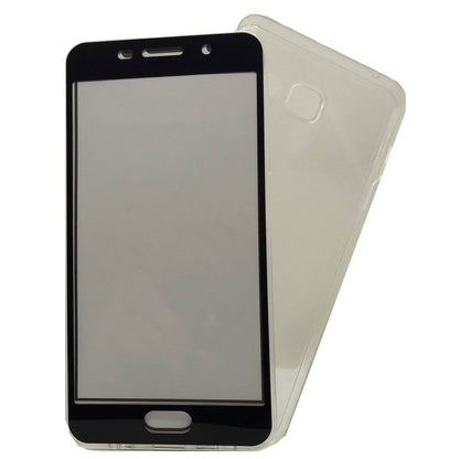 Husa de protectie Flippy® pentru Samsung A7 2016 Full Tpu 360 V2 Transparent cu margini negre-1