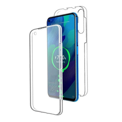 Husa de protectie Flippy® pentru Samsung A7 2017 Full Tpu 360 V2 Transparent cu margini albe-9