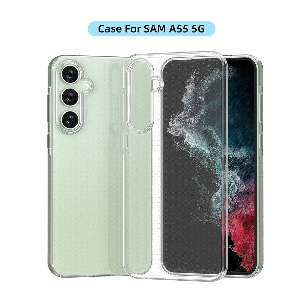 Husa de Protectie, Flippy, pentru Samsung Galaxy A55 5G, Protect Plus, TPU, Transparent-0