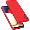 Husa de Protectie, Flippy, pentru Samsung Galaxy A55, Liquid Silicone, cu Microfibra pe Interior, Protectie Antisoc, Compatibil Incarcare Wireless, Rosu-0