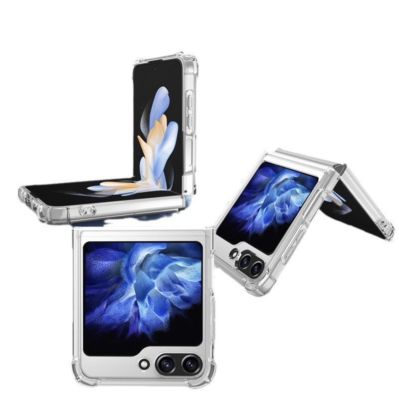 Husa de Protectie, Flippy, pentru Samsung Galaxy Z Flip6, MagSafe, TPU, Transparent-0