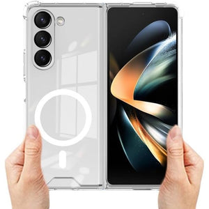 Husa de Protectie, Flippy, pentru Samsung Galaxy Z Fold6, MagSafe, TPU, Transparent-0
