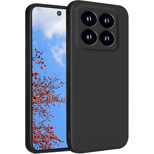 Husa de Protectie, Flippy, pentru Xiaomi 14, Liquid Silicone, cu Microfibra pe Interior, Protectie Antisoc, Compatibil Incarcare Wireless, Negru-0
