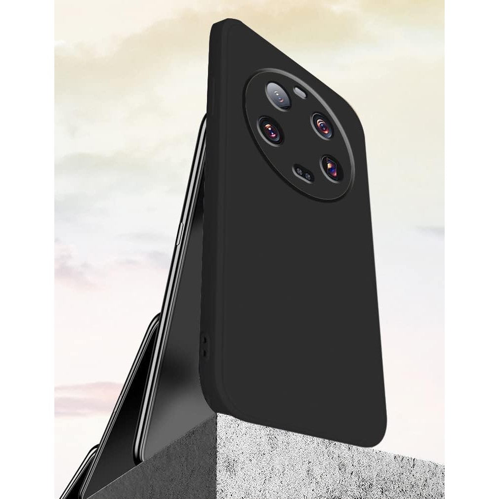 Husa de Protectie, Flippy, pentru Xiaomi 14 Ultra, Liquid Silicone, cu Microfibra pe Interior, Protectie Antisoc, Compatibil Incarcare Wireless, Negru-2