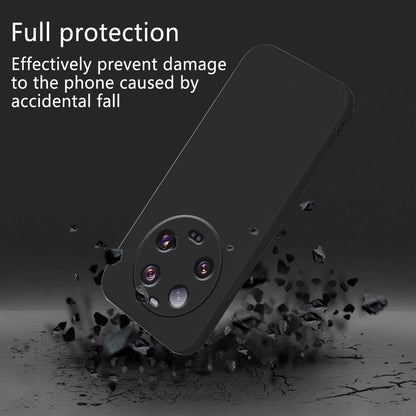 Husa de Protectie, Flippy, pentru Xiaomi 14 Ultra, Liquid Silicone, cu Microfibra pe Interior, Protectie Antisoc, Compatibil Incarcare Wireless, Negru-3