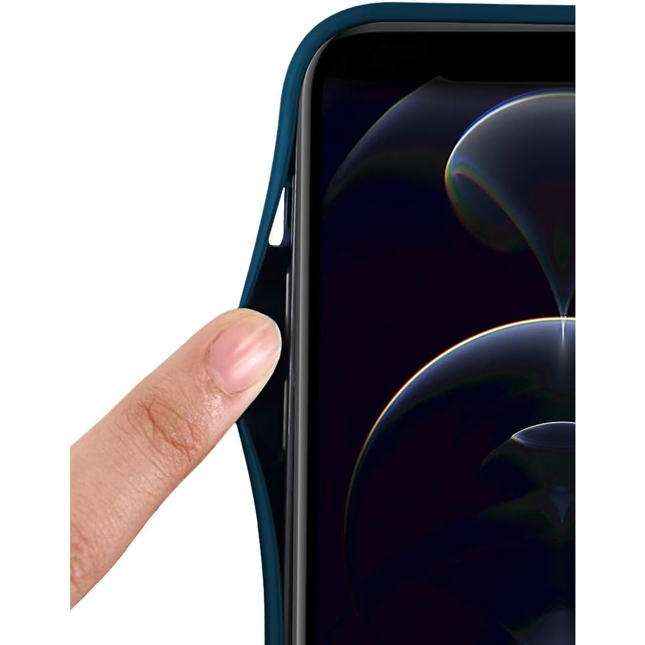 Husa de Protectie, Flippy, pentru Xiaomi 14 Ultra, Liquid Silicone, cu Microfibra pe Interior, Protectie Antisoc, Compatibil Incarcare Wireless, Albastru-1