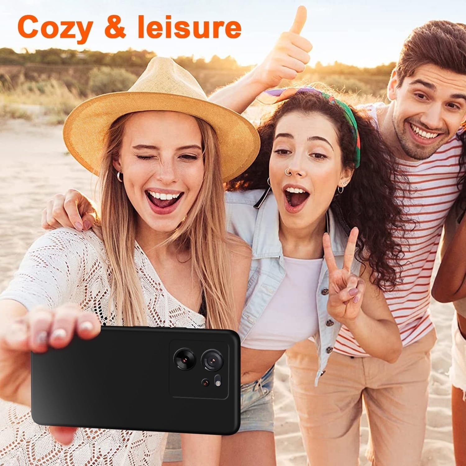 Husa de Protectie, Flippy, pentru Xiaomi Redmi 13T, Liquid Silicone, cu Microfibra pe Interior, Protectie Antisoc, Compatibil Incarcare Wireless, Negru-1