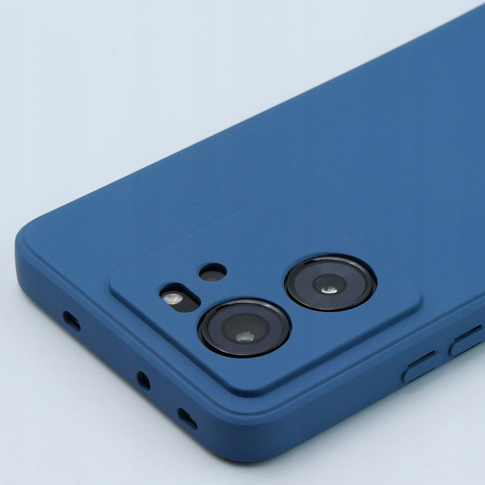 Husa de Protectie, Flippy, pentru Xiaomi Redmi 13T, Liquid Silicone, cu Microfibra pe Interior, Protectie Antisoc, Compatibil Incarcare Wireless, Albastru-1