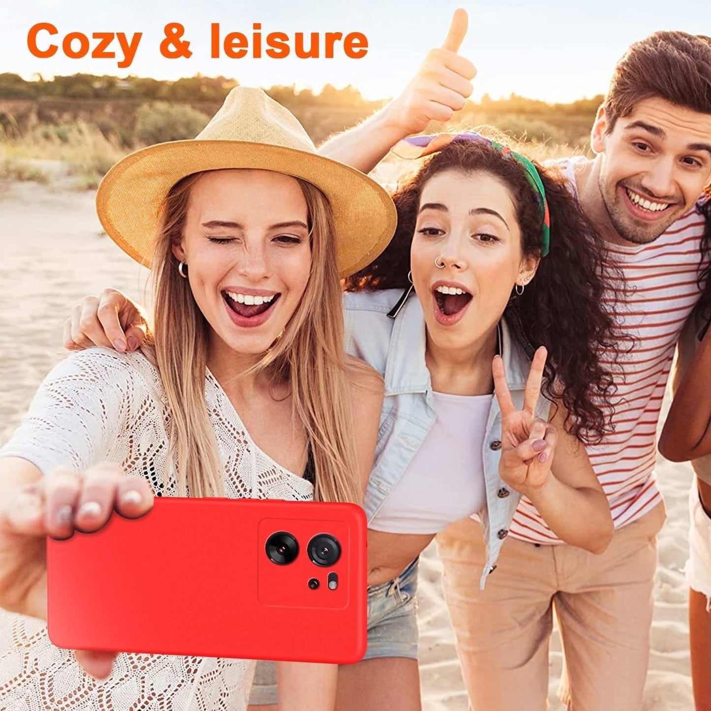 Husa de Protectie, Flippy, pentru Xiaomi Redmi 13T, Liquid Silicone, cu Microfibra pe Interior, Protectie Antisoc, Compatibil Incarcare Wireless, Rosu-1
