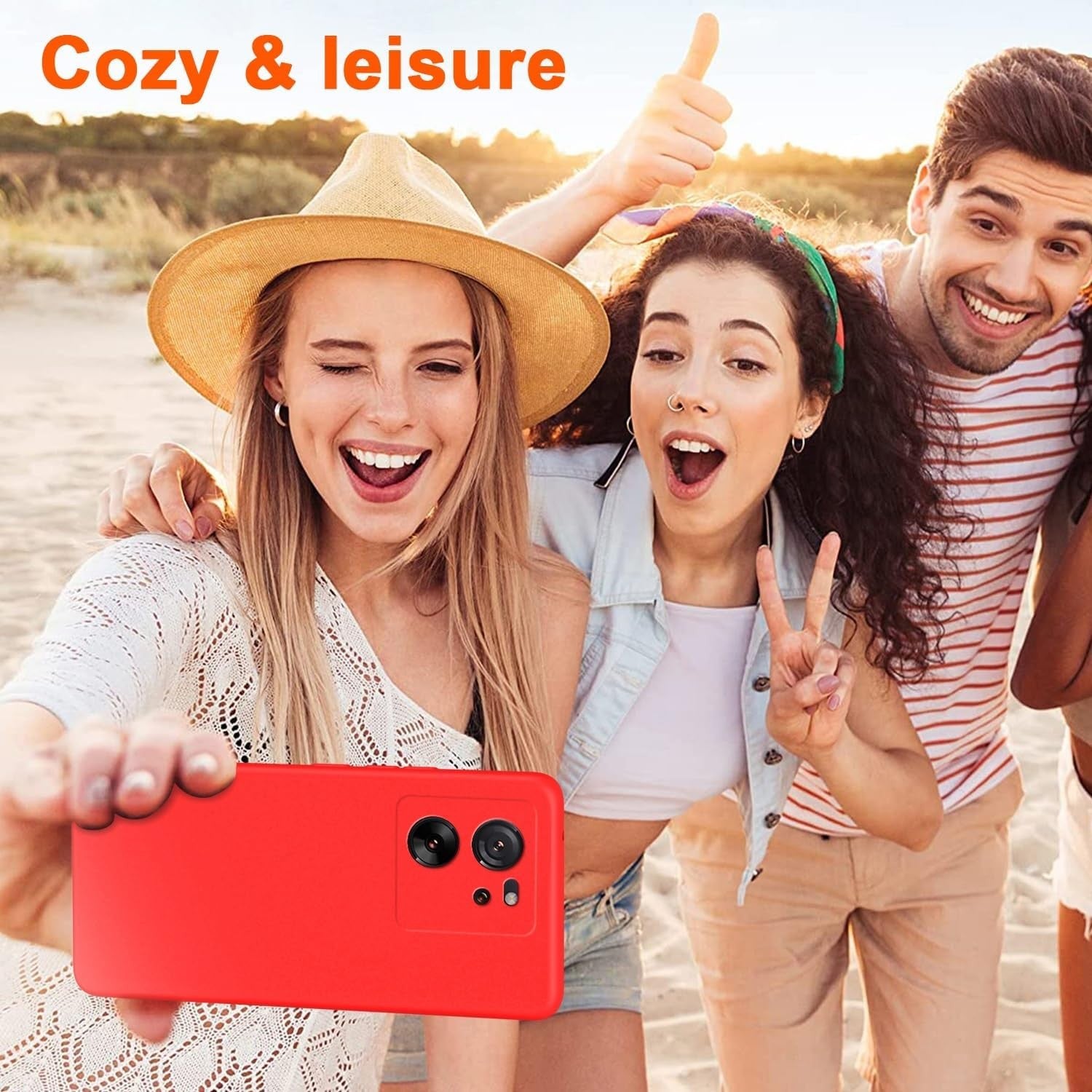 Husa de Protectie, Flippy, pentru Xiaomi Redmi 13T, Liquid Silicone, cu Microfibra pe Interior, Protectie Antisoc, Compatibil Incarcare Wireless, Rosu-1
