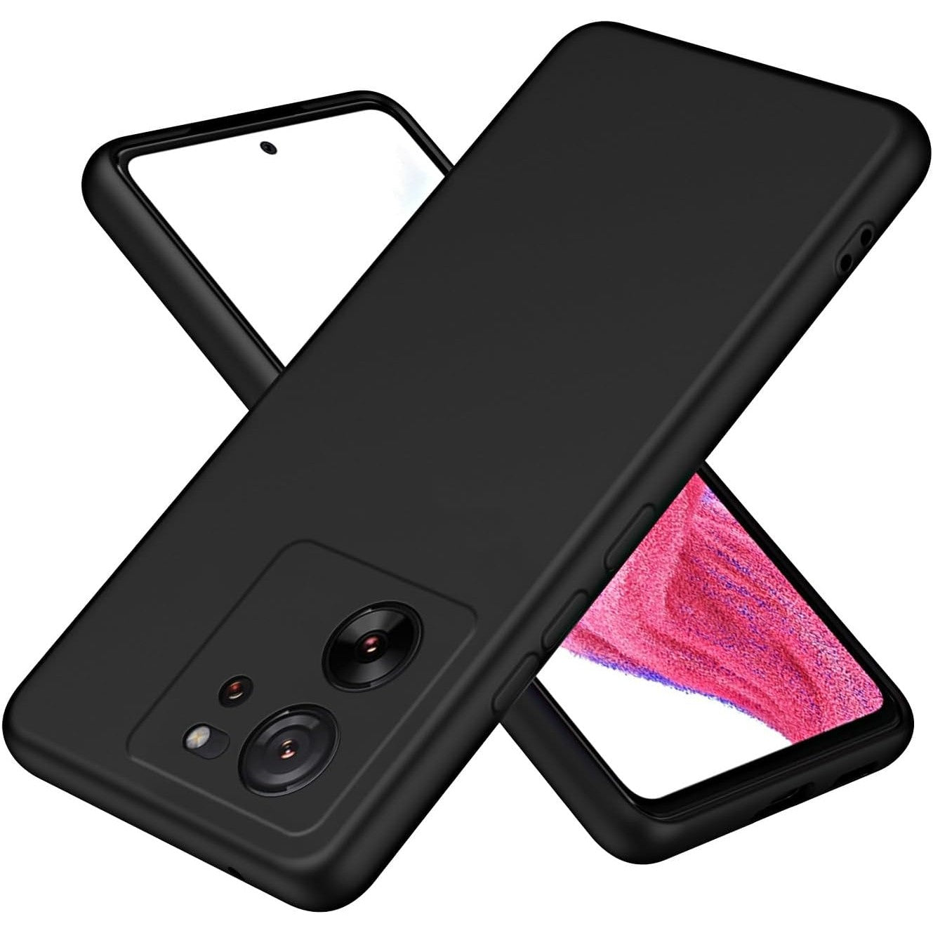 Husa de Protectie, Flippy, pentru Xiaomi Redmi 13T, Liquid Silicone, cu Microfibra pe Interior, Protectie Antisoc, Compatibil Incarcare Wireless, Negru-0